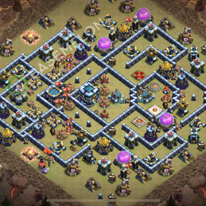 Town Hall Level 13 War Base Design 2026, Anti 2 Stars, Anti Everything, Layout #3173