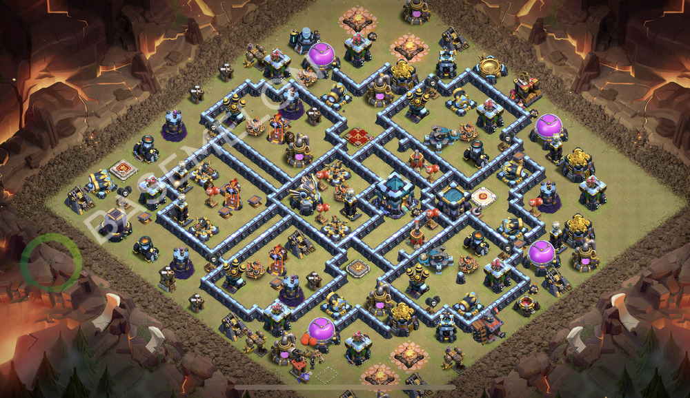 Town Hall Level 13 War Base Design 2026, Anti 2 Stars, Legend League, Layout #3186
