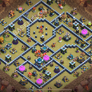 Town Hall Level 13 War Base Design 2026, Anti 3 Stars, Layout #3220