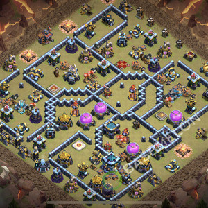 Aldea del Ayuntamiento Nivel 13 para Guerra, Anti 3 Estrellas, Anti Todo Diseño 2026, #3240