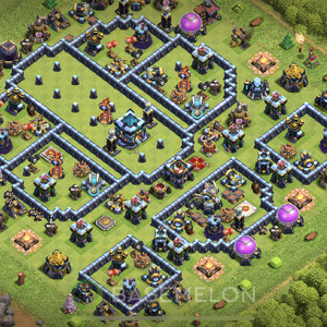 Rathaus Level 13 Verteidigung Base, Anti Air, Layout #330