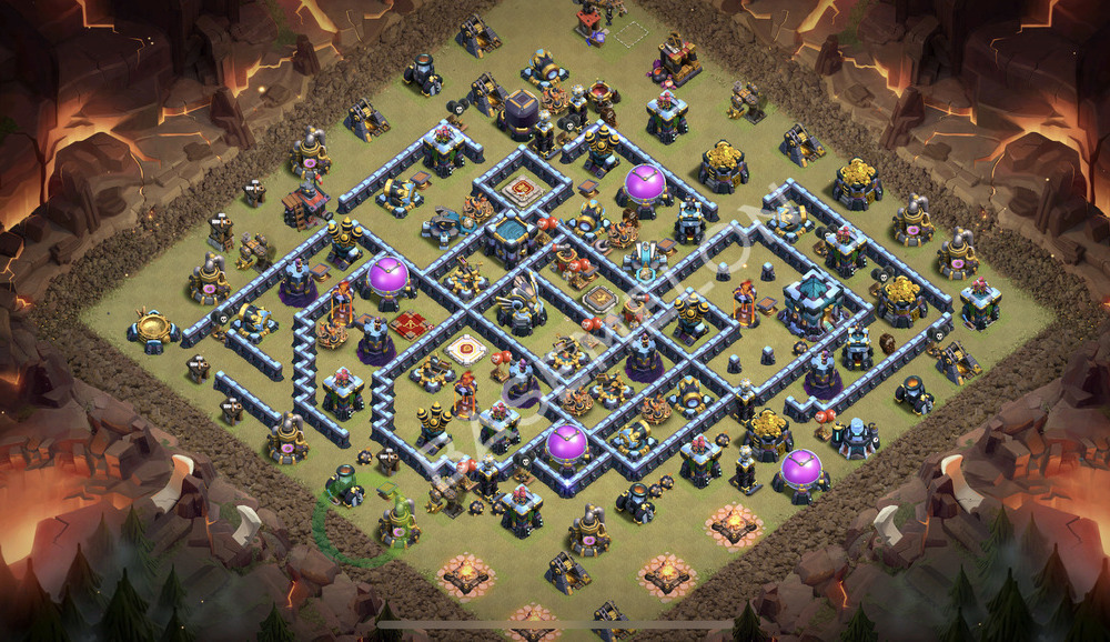 Rathaus Level 13 Krieg Base 2026, Anti Alles, Layout #3324