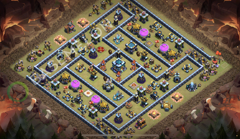 Town Hall Level 13 War Base Design 2026, Anti 3 Stars, Anti Everything, Layout #3354