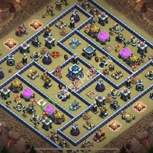 Town Hall Level 13 War Base Design 2026, Anti 3 Stars, Anti Everything, Layout #3354