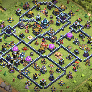 Town Hall Level 13 Trophy/Defense Base Design 2026, Anti GoWipe, Anti 3 Stars, Layout #3413