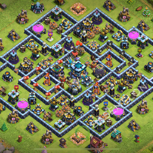 Town Hall Level 13 Trophy/Defense Base Design 2026, Anti 3 Stars, Anti Everything, Layout #3421