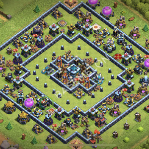 Town Hall Level 13 Trophy/Defense Base Design 2026, Anti 3 Stars, Anti Everything, Layout #3426