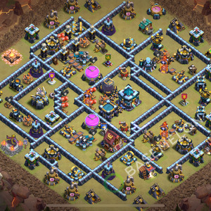 Town Hall Level 13 War Base Design 2026, Anti 3 Stars, Layout #3447