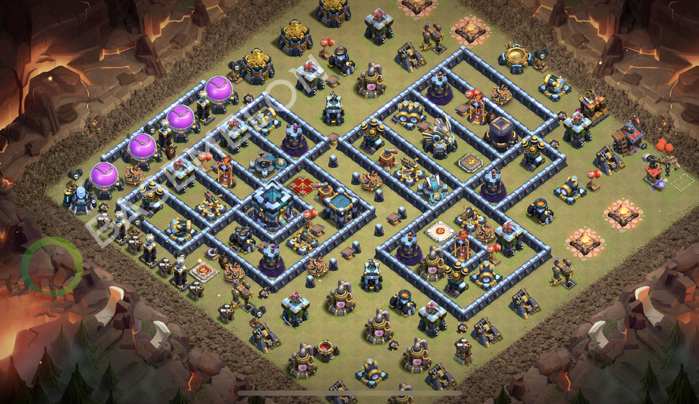 Town Hall Level 13 War Base Design 2026, Layout #3524