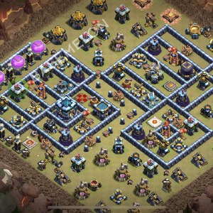 Town Hall Level 13 War Base Design 2026, Layout #3524