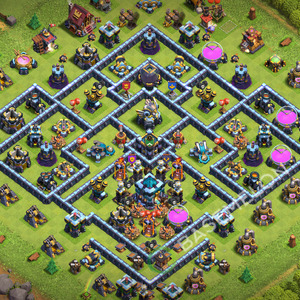 Town Hall Level 13 Trophy/Defense Base Design 2026, Anti Air, Layout #3538