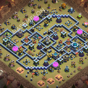 Town Hall Level 13 War Base Design 2026, Anti 3 Stars, Anti Air, Layout #3627