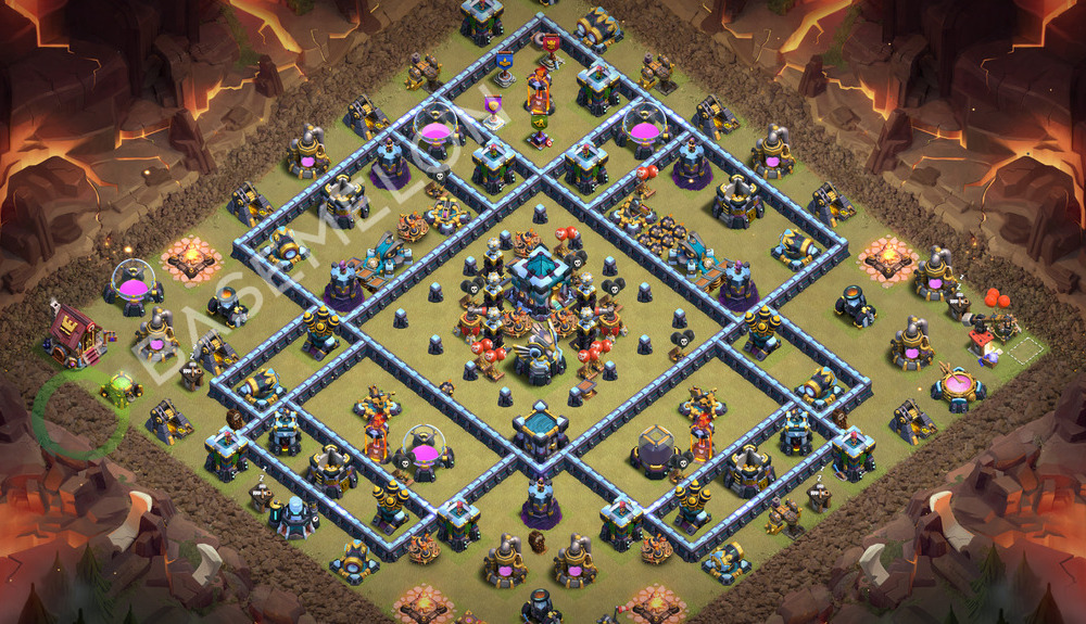 Town Hall Level 13 War Base Design 2026, Layout #3663