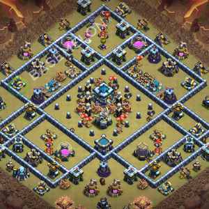Town Hall Level 13 War Base Design 2026, Layout #3663