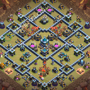 Aldea del Ayuntamiento Nivel 13 para Guerra, Anti 3 Estrellas, Híbrido Diseño 2026, #3725