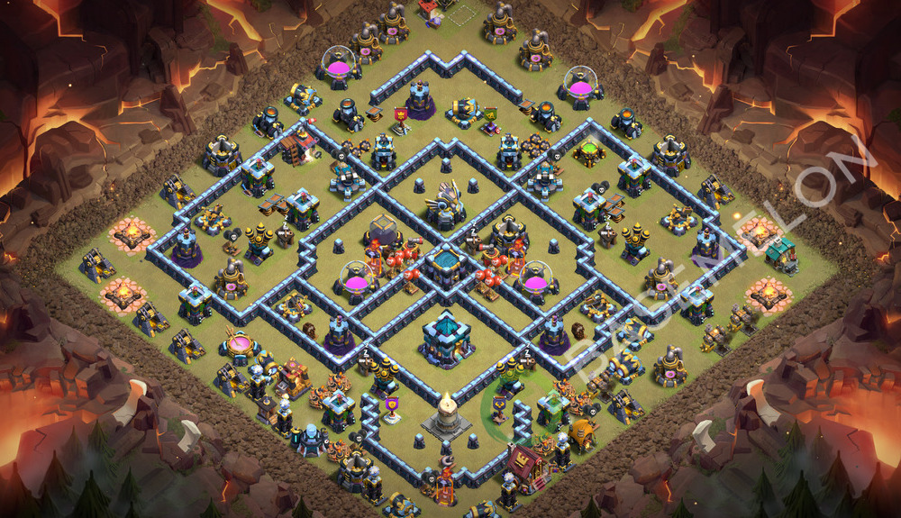 Town Hall Level 13 War Base Design 2026, Layout #3830