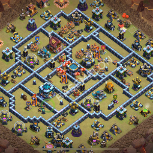 Rathaus Level 13 Krieg Base 2026, Anti 3 Sterne, Anti Air, Layout #3912