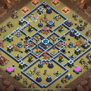 Town Hall Level 13 War Base Design 2026, Anti 3 Stars, Anti Air, Layout #3926