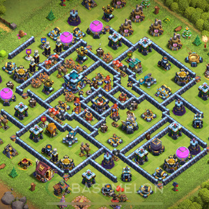 Town Hall Level 13 Trophy/Defense Base Design 2025, Anti P.E.K.K.A, Anti 3 Stars, Layout #441