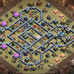 Rathaus Level 13 Krieg Base, Anti Alles, Layout #454
