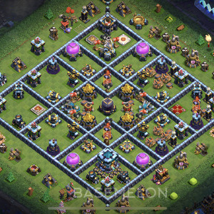 Rathaus Level 13 Farmen Base, Anti Alles, Layout #478