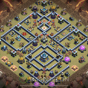 Town Hall Level 13 War Base Design, Anti Everything, Layout #486