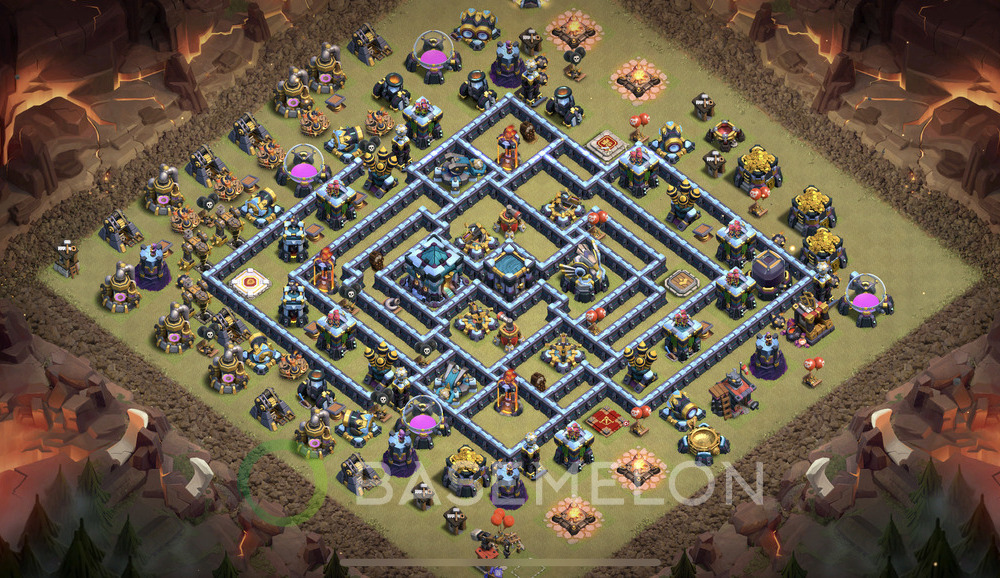 Town Hall Level 13 War Base Design 2024, Anti 3 Stars, Legend League, Layout #488