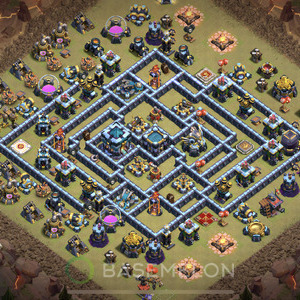 Rathaus Level 13 Krieg Base, Anti 3 Sterne, Legend Liga, Layout #488