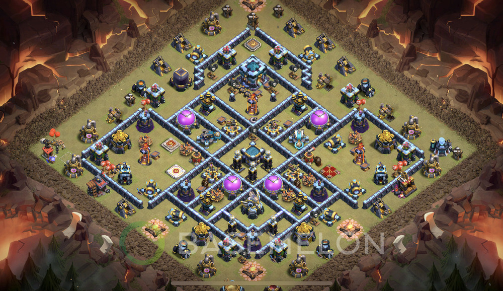 Town Hall Level 13 War Base Design 2024, Anti Everything, Layout #535