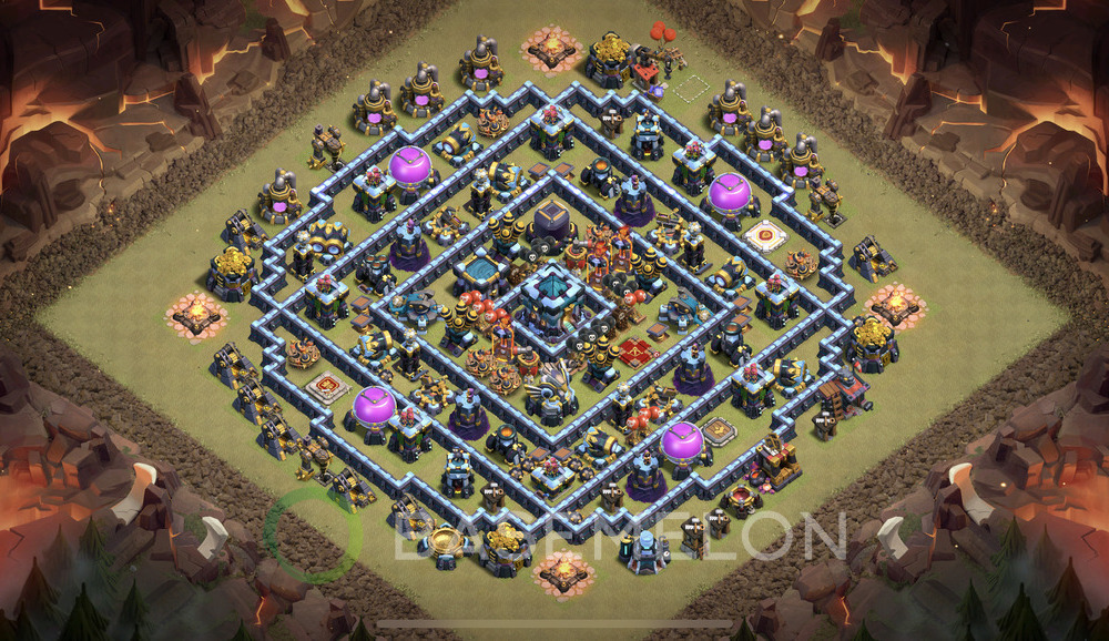 Town Hall Level 13 War Base Design 2024, Anti 2 Stars, Anti Air, Layout #537