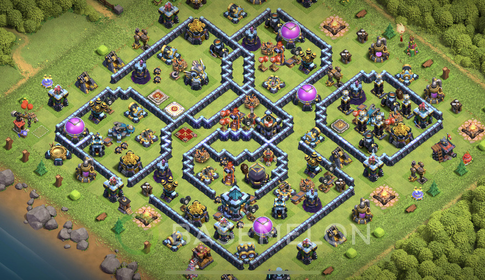 Town Hall Level 13 Farm Base Design 2024, Anti Everything, Layout #558