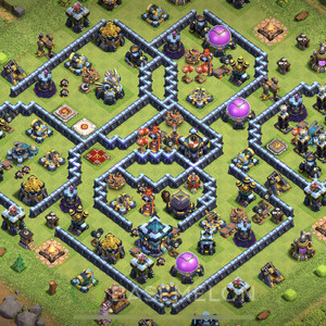 Rathaus Level 13 Farmen Base, Anti Alles, Layout #558