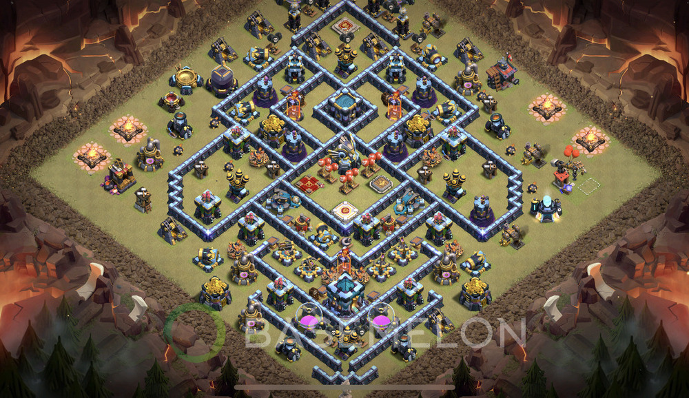 Town Hall Level 13 War Base Design 2024, Anti Everything, Layout #593