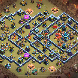 Rathaus Level 13 Krieg Base, Anti 2 Sterne, Anti Alles, Layout #610
