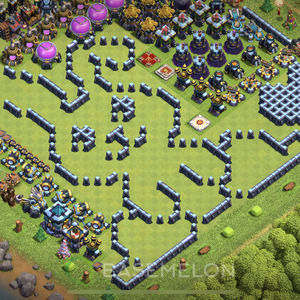 Town Hall Level 13 Progress Base Design, Layout #640