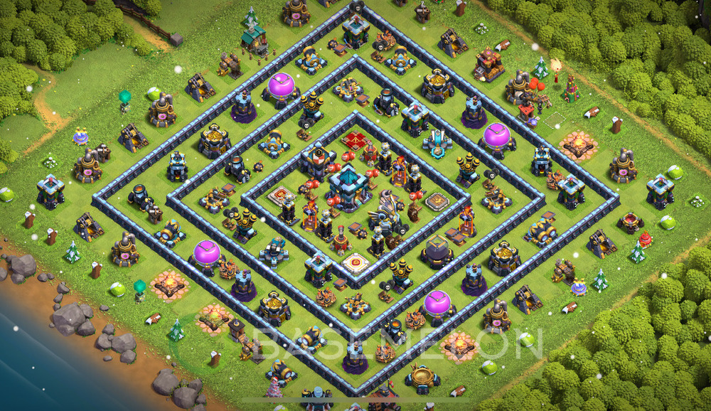 Town Hall Level 13 Farm Base Design 2024, Anti 2 Stars, Layout #654