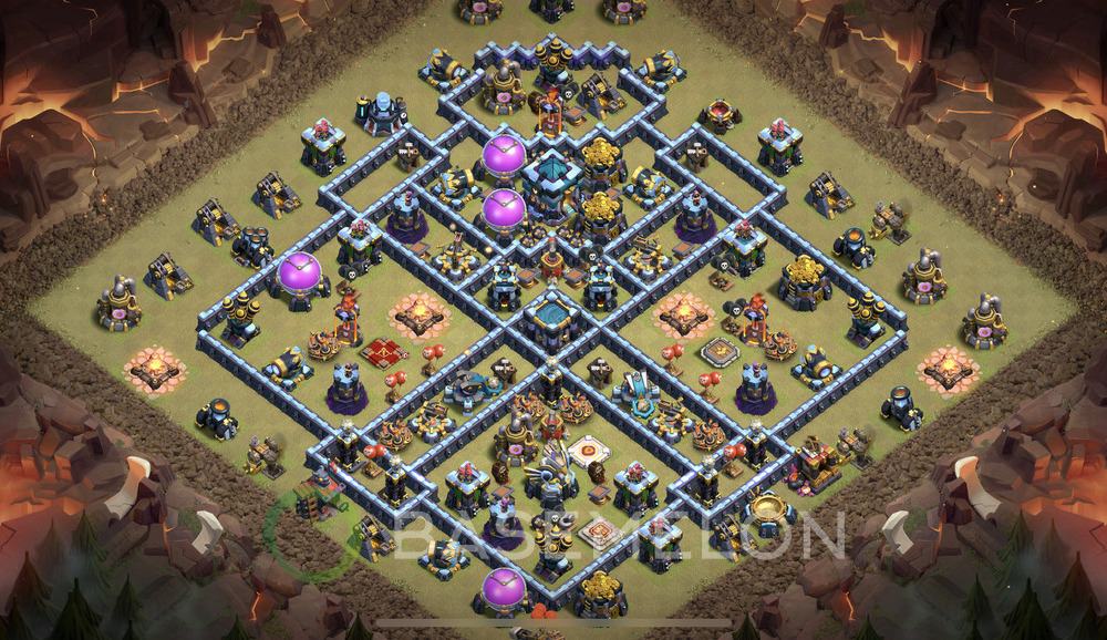 Town Hall Level 13 War Base Design 2024, Anti 3 Stars, Anti Everything, Layout #683