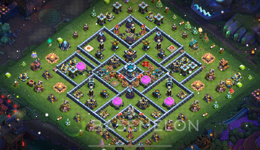 Town Hall Level 13 Farm Base Design 2024, Anti 3 Stars, Hybrid, Layout #703