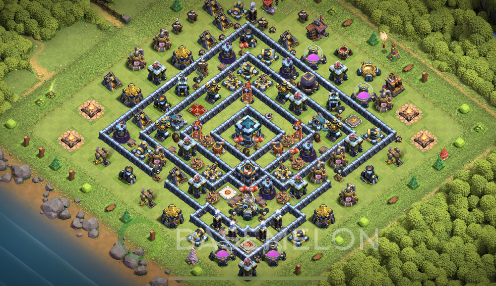 Town Hall Level 13 Trophy/Defense Base Design 2024, Unbeatable, Legend League, Layout #704