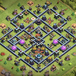Rathaus Level 13 Farmen Base, Anti Alles, Hybrid, Layout #773