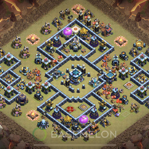 Town Hall Level 13 War Base Design, Anti 3 Stars, Legend League, Layout #787