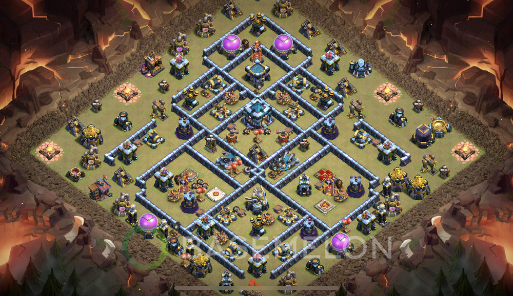 Town Hall Level 13 War Base Design 2024, Anti 3 Stars, Legend League, Layout #808