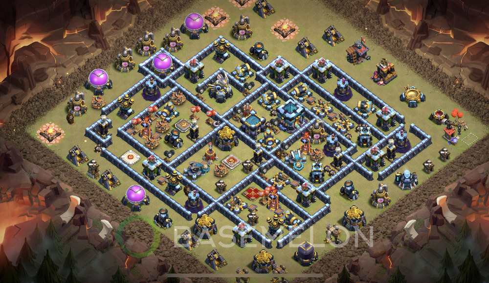 Town Hall Level 13 War Base Design, Anti Everything, Layout #868