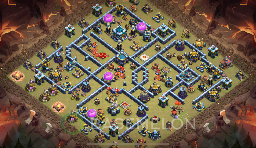 Town Hall Level 13 War Base Design 2025, Layout #896