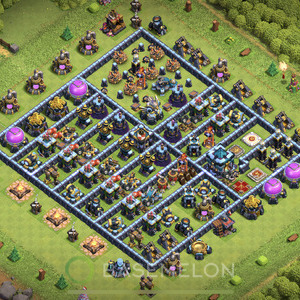 Rathaus Level 13 Verteidigung Base 2025, Anti Alles, Layout #907