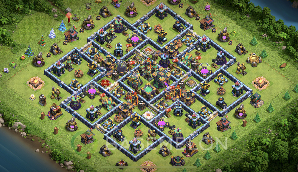 Town Hall Level 14 Trophy/Defense Base Design 2024, Unbeatable, Legend League, Layout #1067