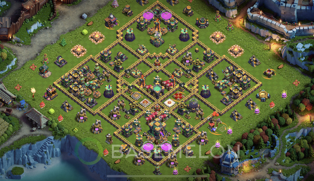 Town Hall Level 14 Farm Base Design 2024, Anti Everything, Layout #1099