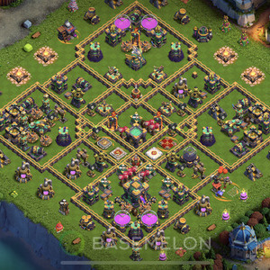 Town Hall Level 14 Farm Base Design 2025, Anti Everything, Layout #1099