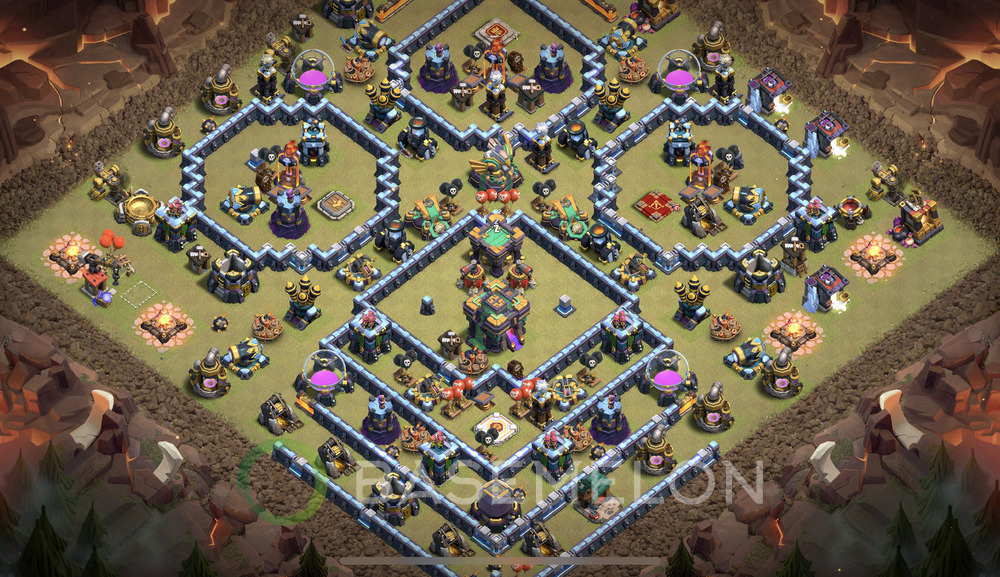 Town Hall Level 14 War Base Design 2024, Anti 3 Stars, Anti Everything, Layout #1161