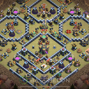 Town Hall Level 14 War Base Design 2025, Anti 3 Stars, Anti Everything, Layout #1161